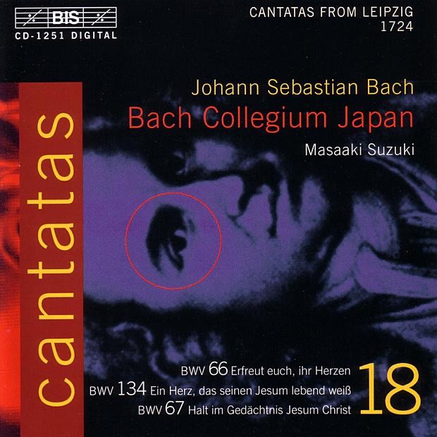 Bach: Cantatas, Vol. 18 by Bach Collegium Japan, Makoto Sakurada, Masaaki Suzuki, Peter Kooij & Robin Blaze album cover