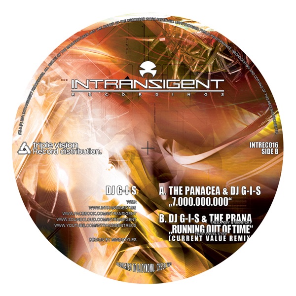 7.000.000.000 / Running Out of Time - Single by The Panacea, DJ G-I-S & The Prana album cover