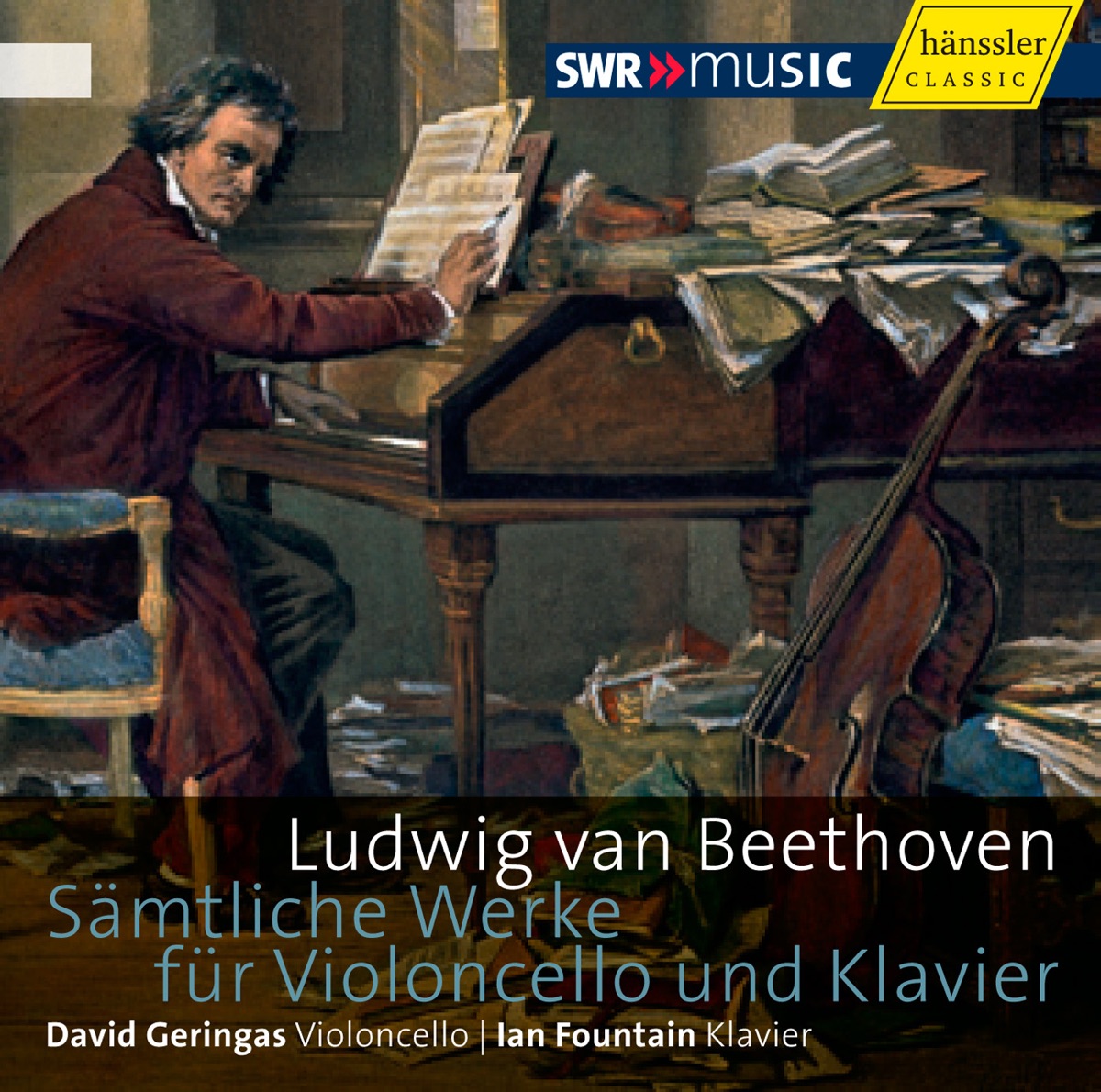 Beethoven: Complete Works for Cello and Piano by Ian Fountain & David Geringas album cover