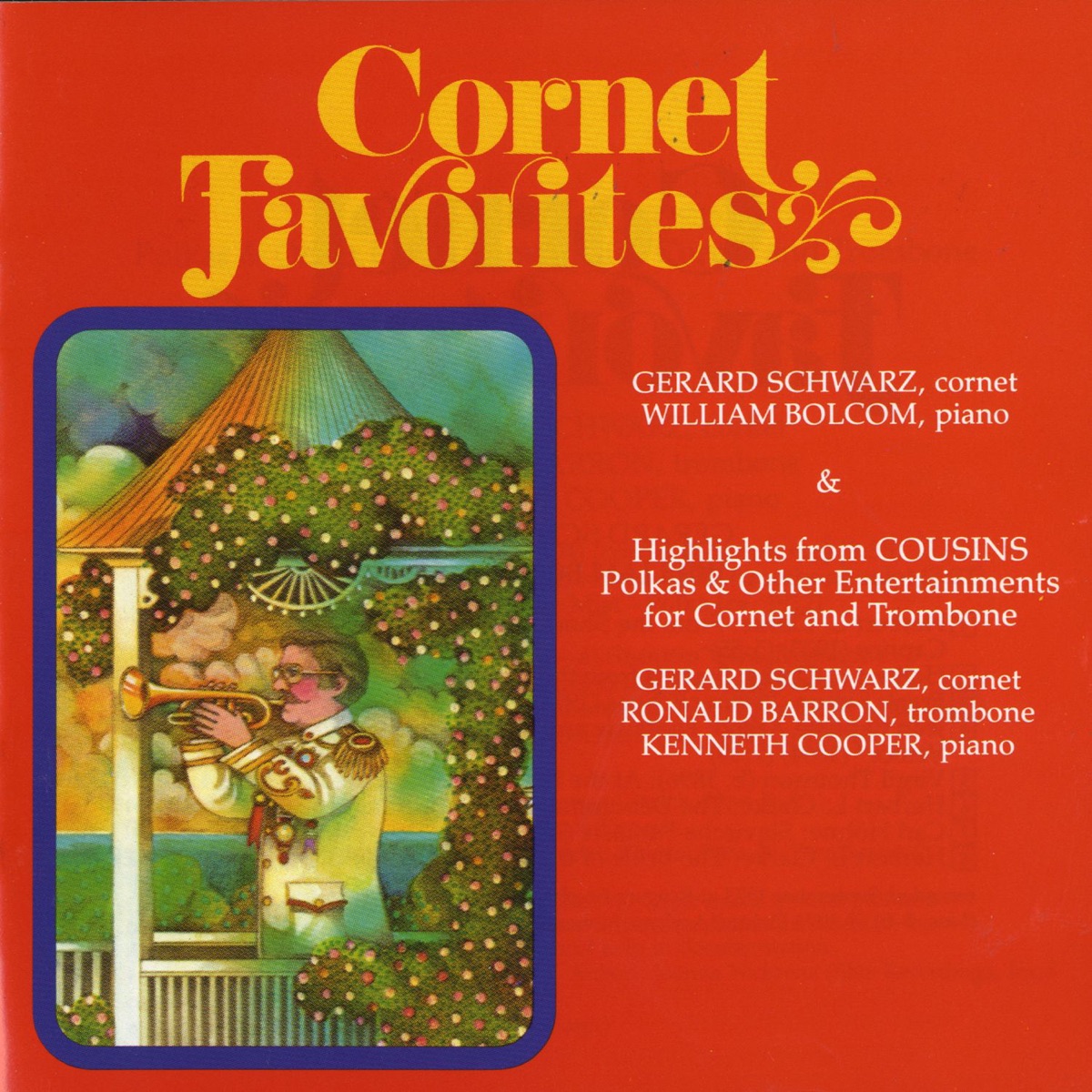 Cornet Favourites by Gerard Schwarz & William Bolcom album cover