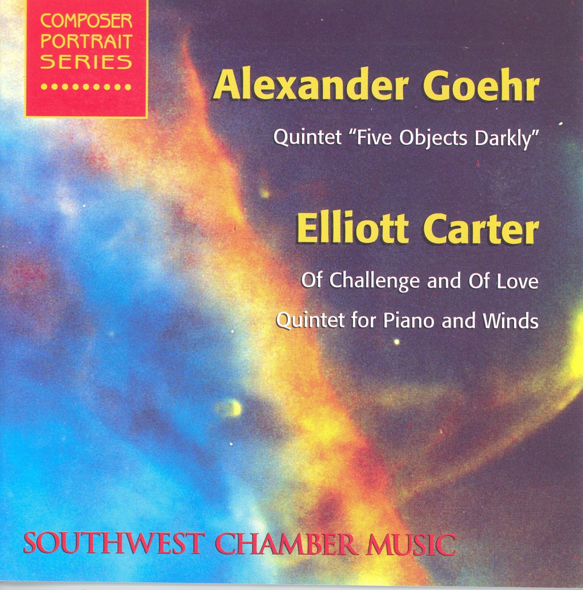 Goehr: 5 Objects Darkly - Carter: Of Challenge and of Love by Phyllis Bryn-Julson, Gayle Blankenburg & Stephen Mosko album cover