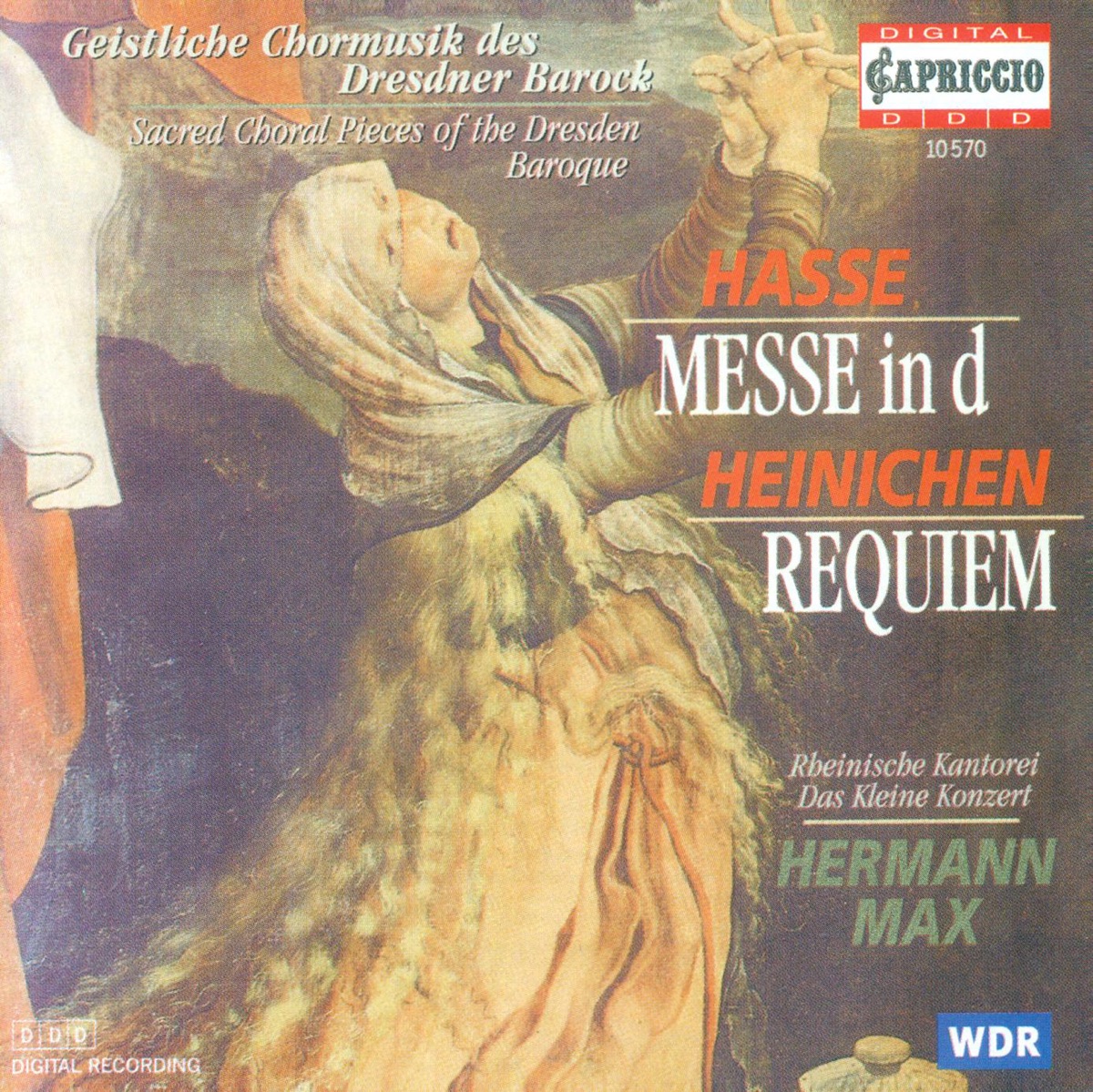 Hasse: Mass in D Minor - Heinichen: Requiem in E-Flat Major by Klaus Mertens, Rheinische Kantorei & Hermann Max album cover
