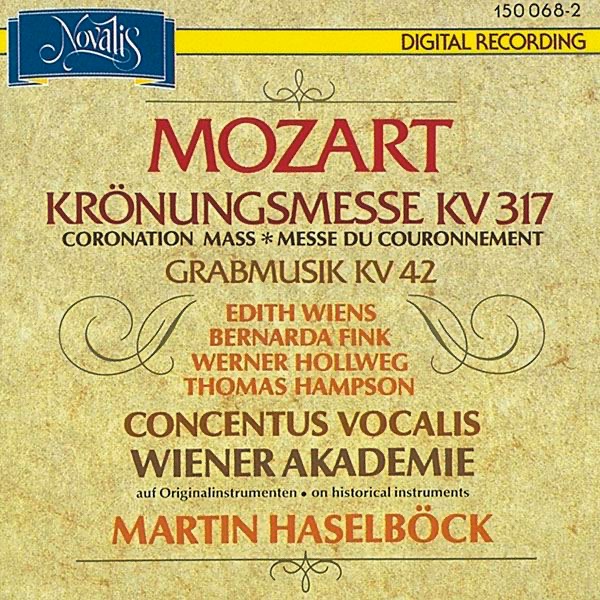 Mozart: Coronation Mass and Grabmusik by Martin Haselböck & Wiener Akademie album cover