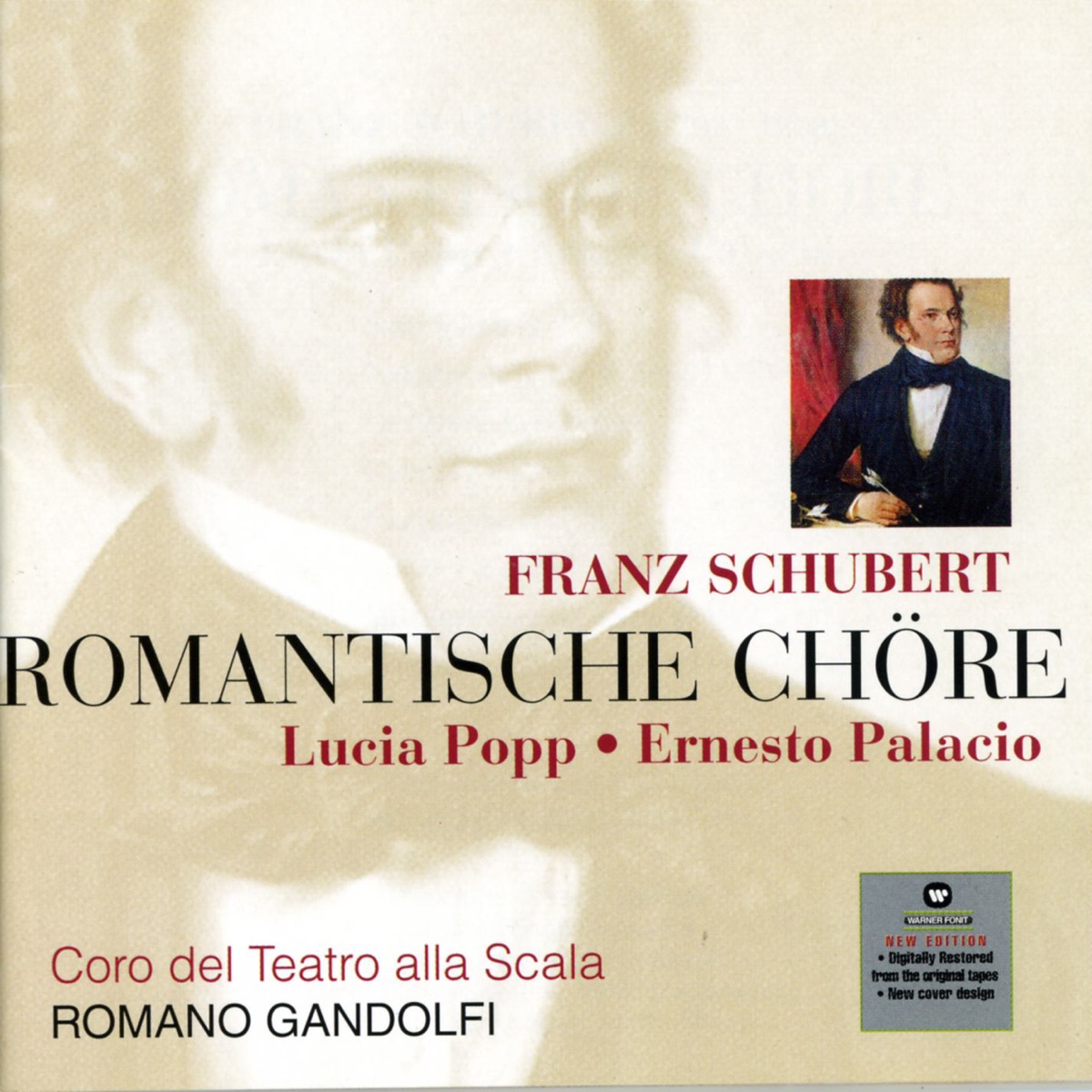 Schubert: Romantische Chöre by Coro del Teatro alla Scala di Milano & Romano Gandolfi album cover
