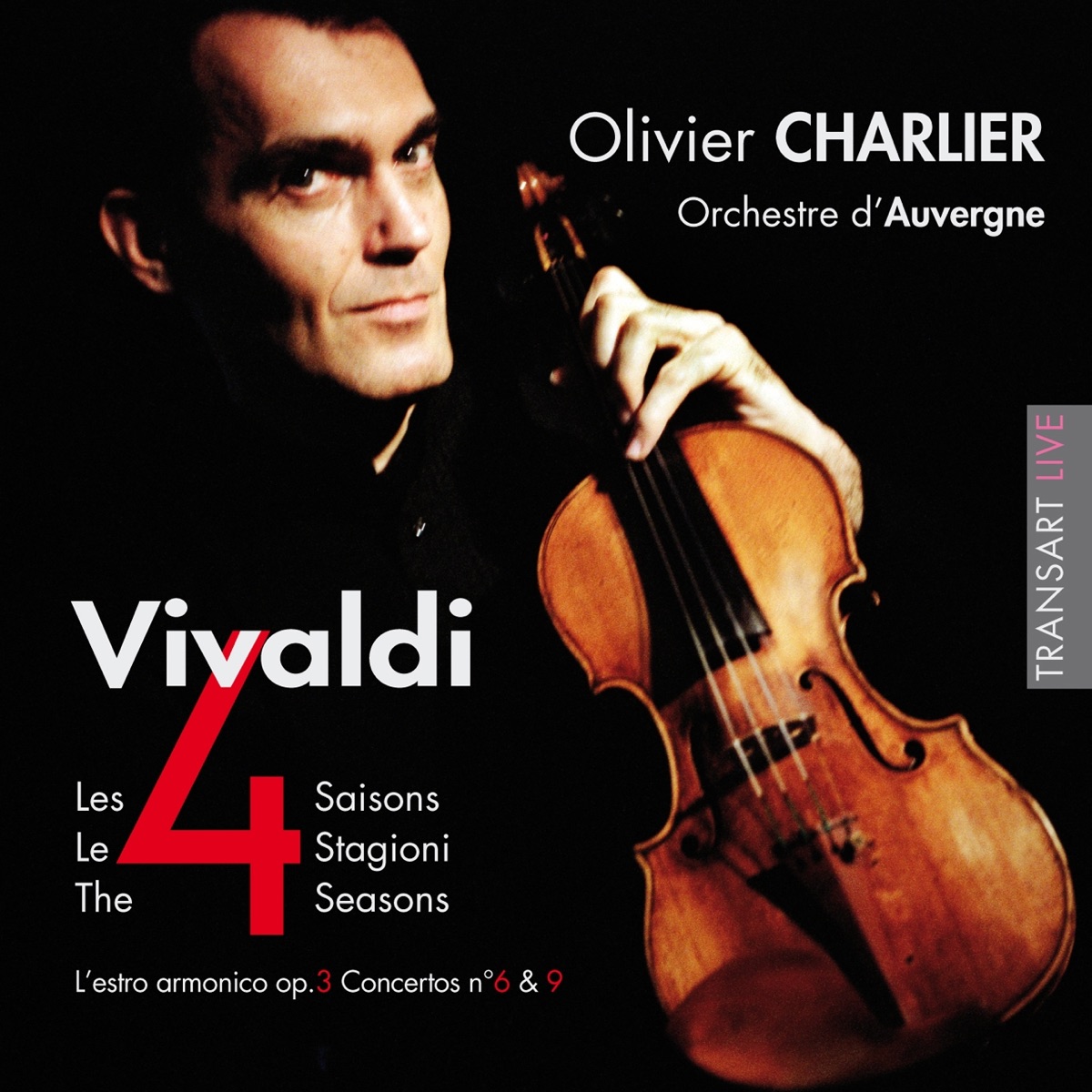 Vivaldi: The Four Seasons by Olivier Charlier & Orchestre d'Auvergne album cover