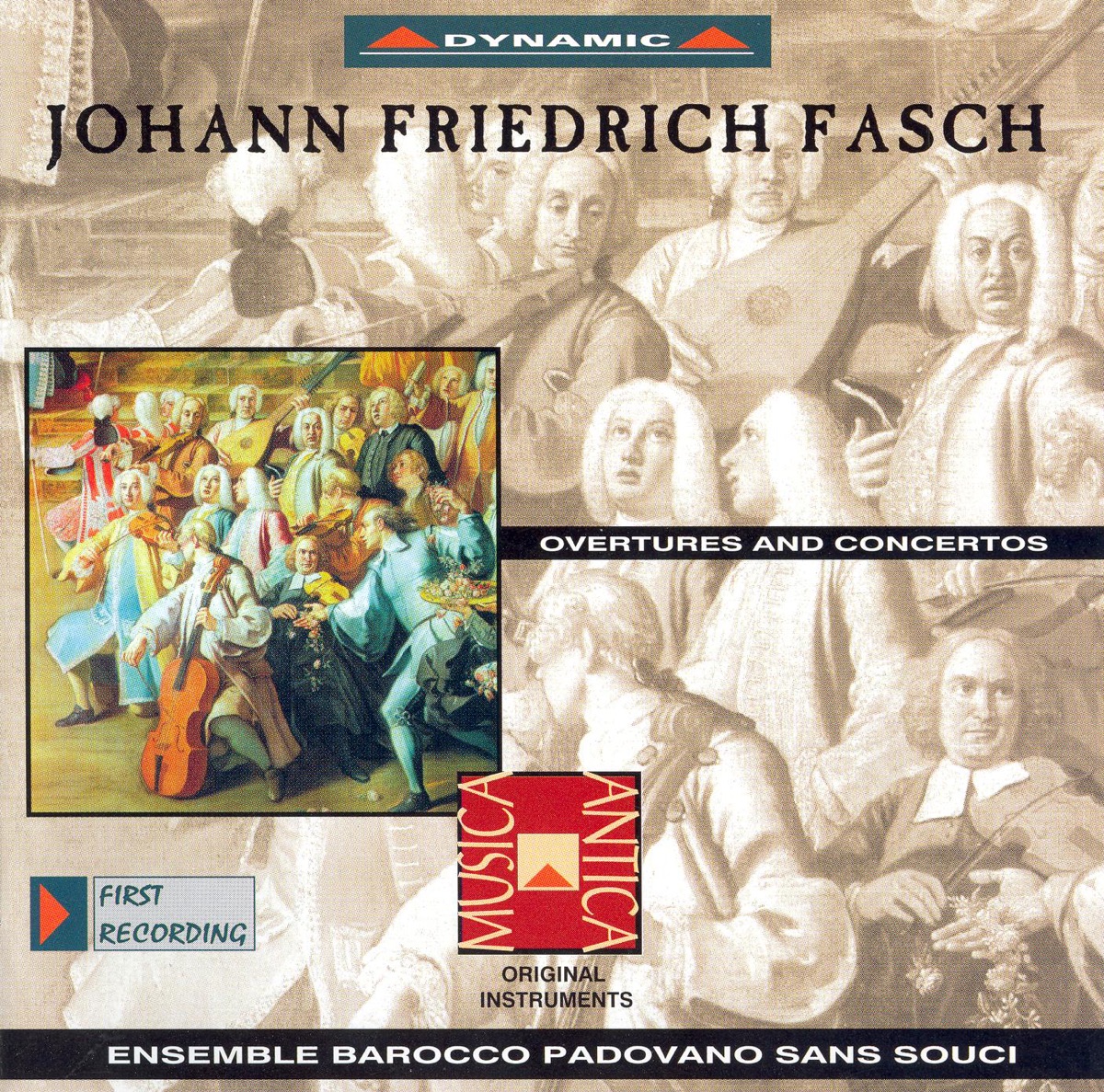 Fasch: Overtures and Concertos by Ensemble Barocco Sans Souci, Aldo Fiorentin & Alessandro Bares album cover