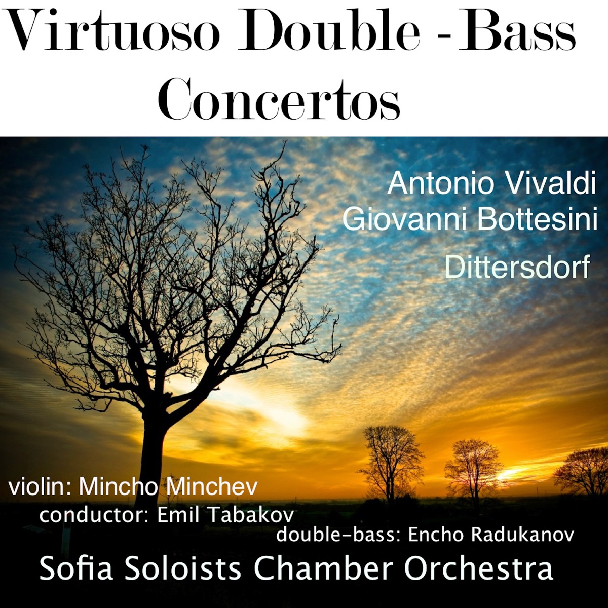 Antonio Vivaldi - Giovanni Bottesini - Dittersdorf: Virtuoso Double-Bass by Bulgarian National Radio Symphony Orchestra, Sofia Soloists Chamber Orchestra, Emil Tabakov, Vassil Kazandjiev, Encho Radukanov & Mincho Minchev album cover