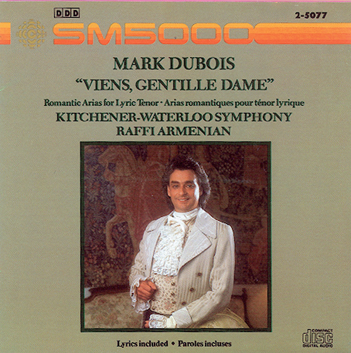 Romantic Arias for Lyric Tenor by Mark DuBois, Raffi Armenian, Kitchener-Waterloo Symphony & Mark Pedrotti album cover