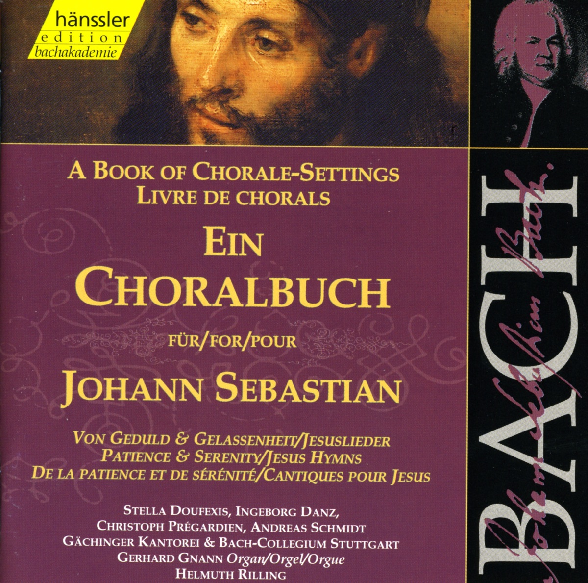 Bach, J.S.: Jesus Hymns by Gächinger Kantorei Stuttgart, Helmuth Rilling, Stuttgart Bach Collegium, Michael Behringer, Christoph Prégardien, Michael Gross, Stella Doufexis, Gerhard Gnann, Ingeborg Danz & Andreas Schmidt album cover