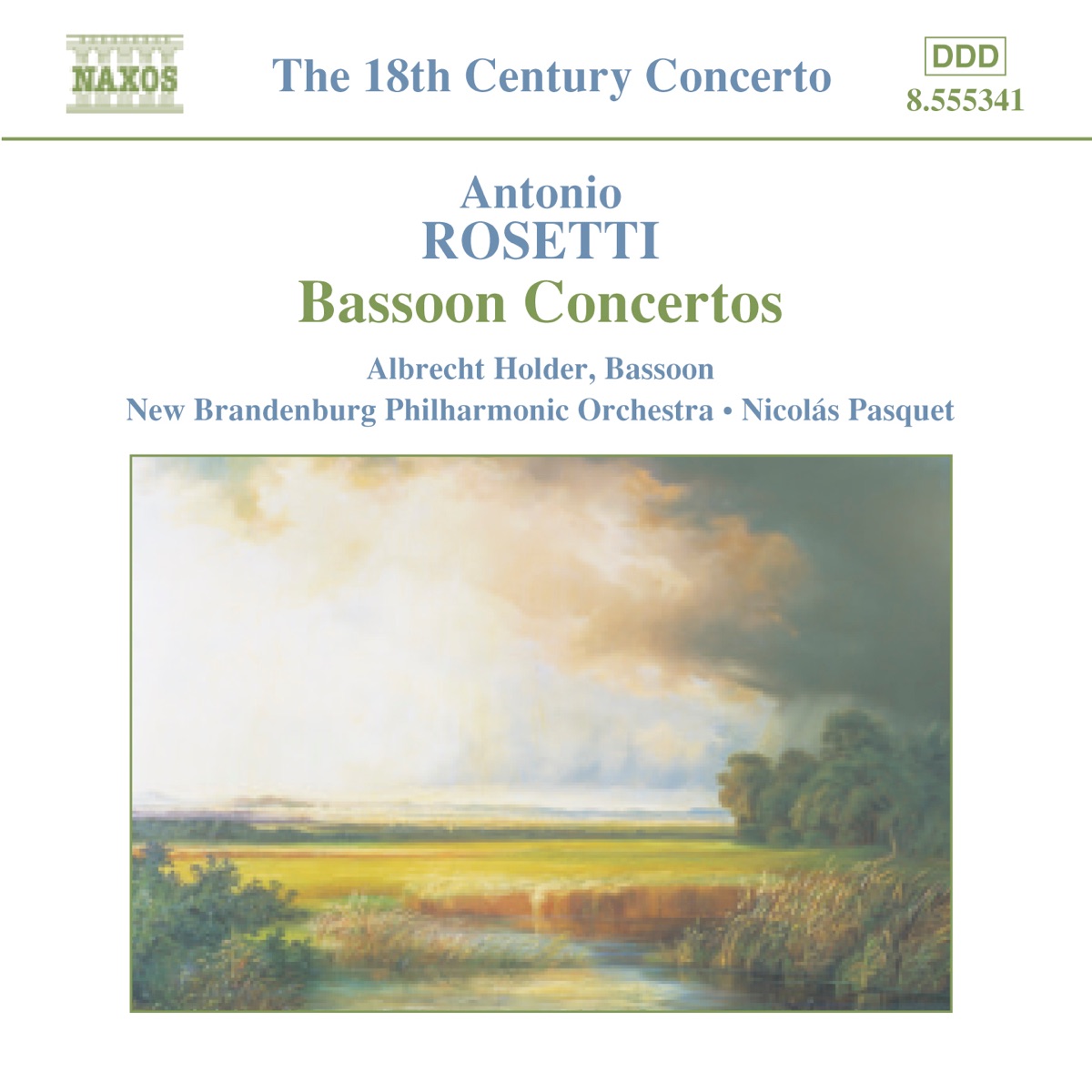 Rosetti: Bassoon Concertos by Albrecht Holder, Nicolás Pasquet & New Brandenburg Philharmonic Orchestra album cover