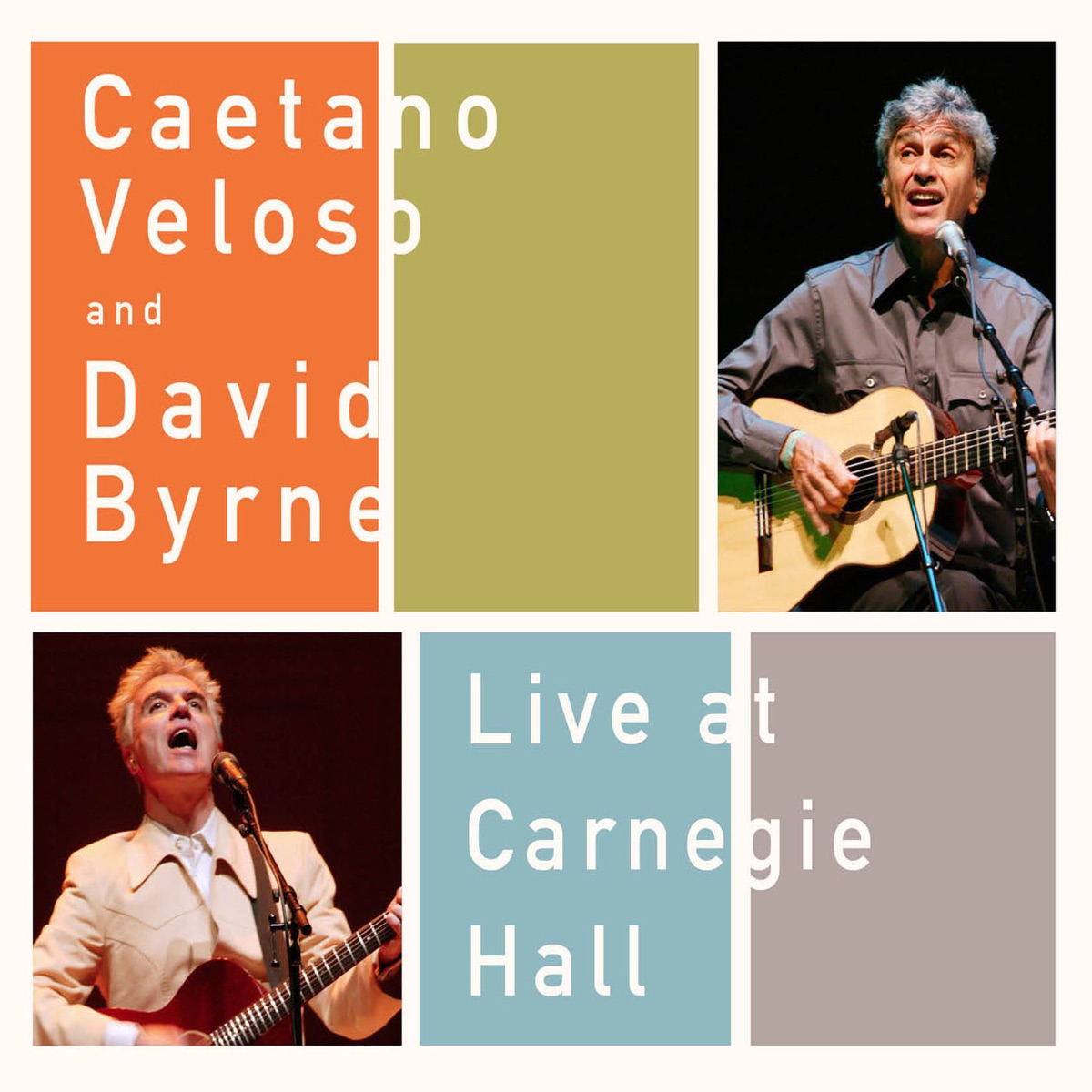 Live At Carnegie Hall by Caetano Veloso & David Byrne album cover