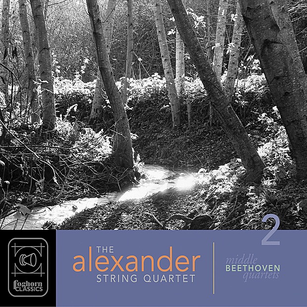 Beethoven: The Middle Quartets, Vol. 2 by Alexander String Quartet album cover