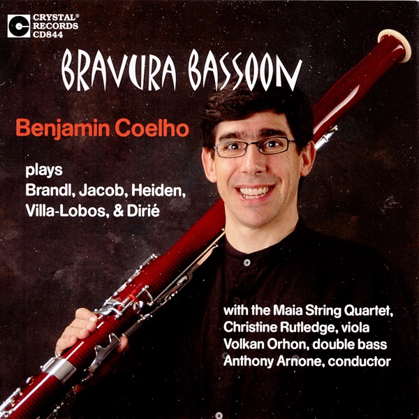 Bravura Bassoon by Benjamin Coelho, The Maia String Quartet, Amy Appold, Margaret Soper Gutierrez, Elizabeth Oakes, Hannah Holman, Christine Rutledge, Volkan Orhon & Anthony Arnone album cover