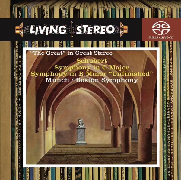Schubert: Symphony Nos. 8 & 9 by Charles Munch & Boston Symphony Orchestra album cover