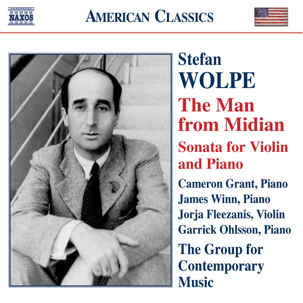 Wolpe: The Man from Midian, Violin Sonata by Cameron Grant, Garrick Ohlsson, James Winn & Jorja Fleezanis album cover