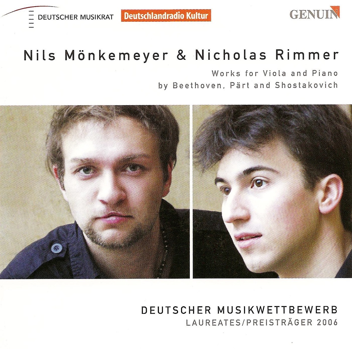 Beethoven: Notturno, Op. 42 - Pärt: Fratres - Shostakovich: Viola Sonata, Op. 147 by Nicholas Rimmer & Nils Mönkemeyer album cover