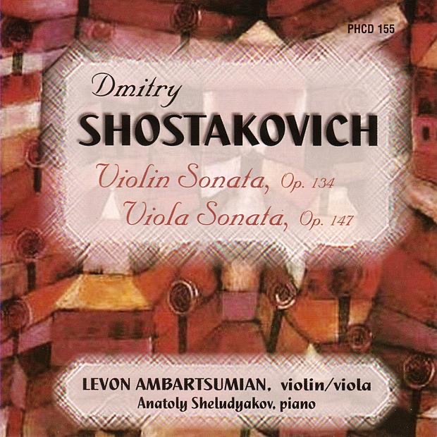 Shostakovich: Violin/Viola Sonatas by Anatoly Sheleudyakov & Levon Ambartsumian album cover