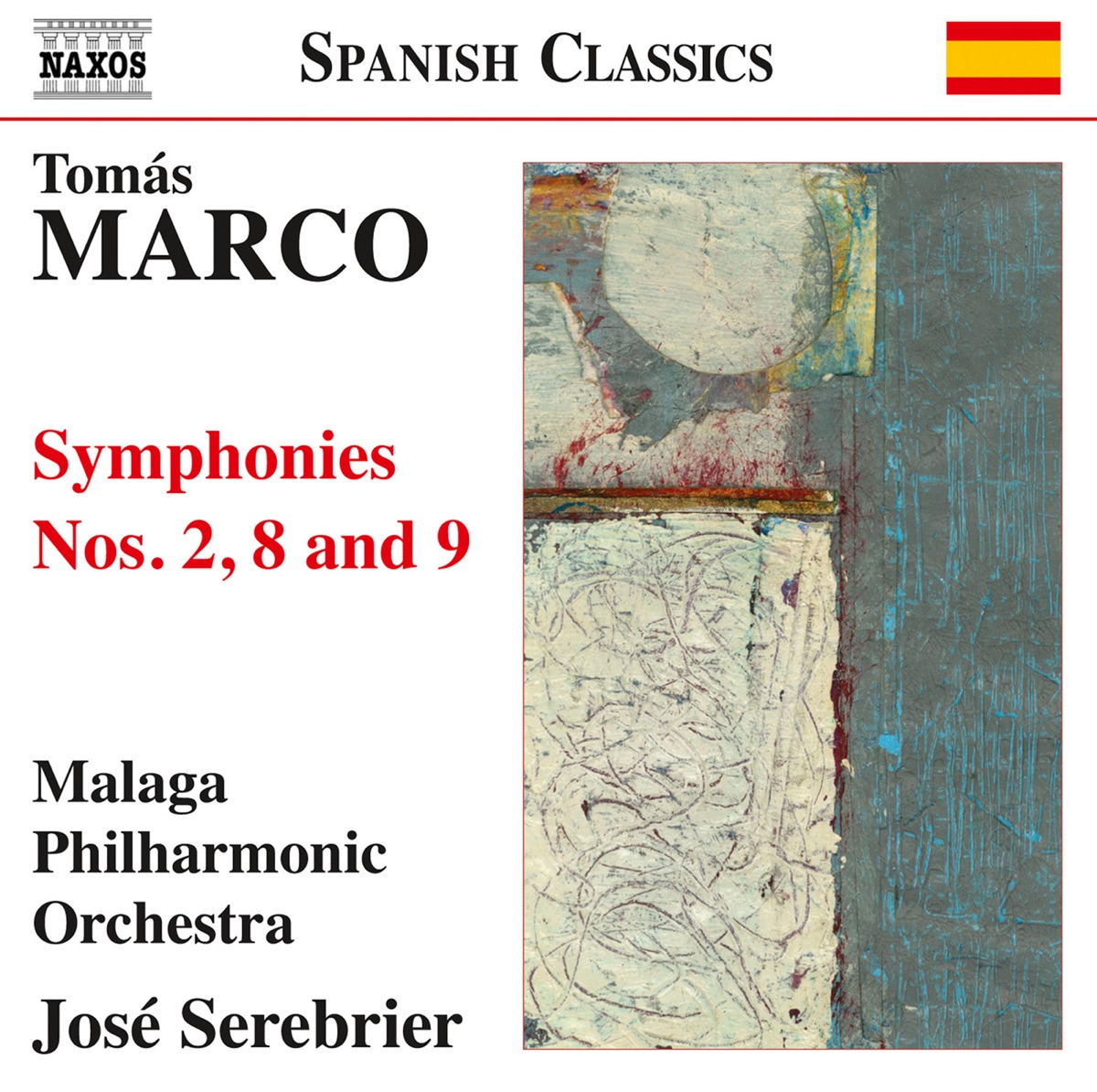 Marco: Symphonies Nos. 2, 8 & 9 by Malaga Philharmonic Orchestra & José Serebrier album cover