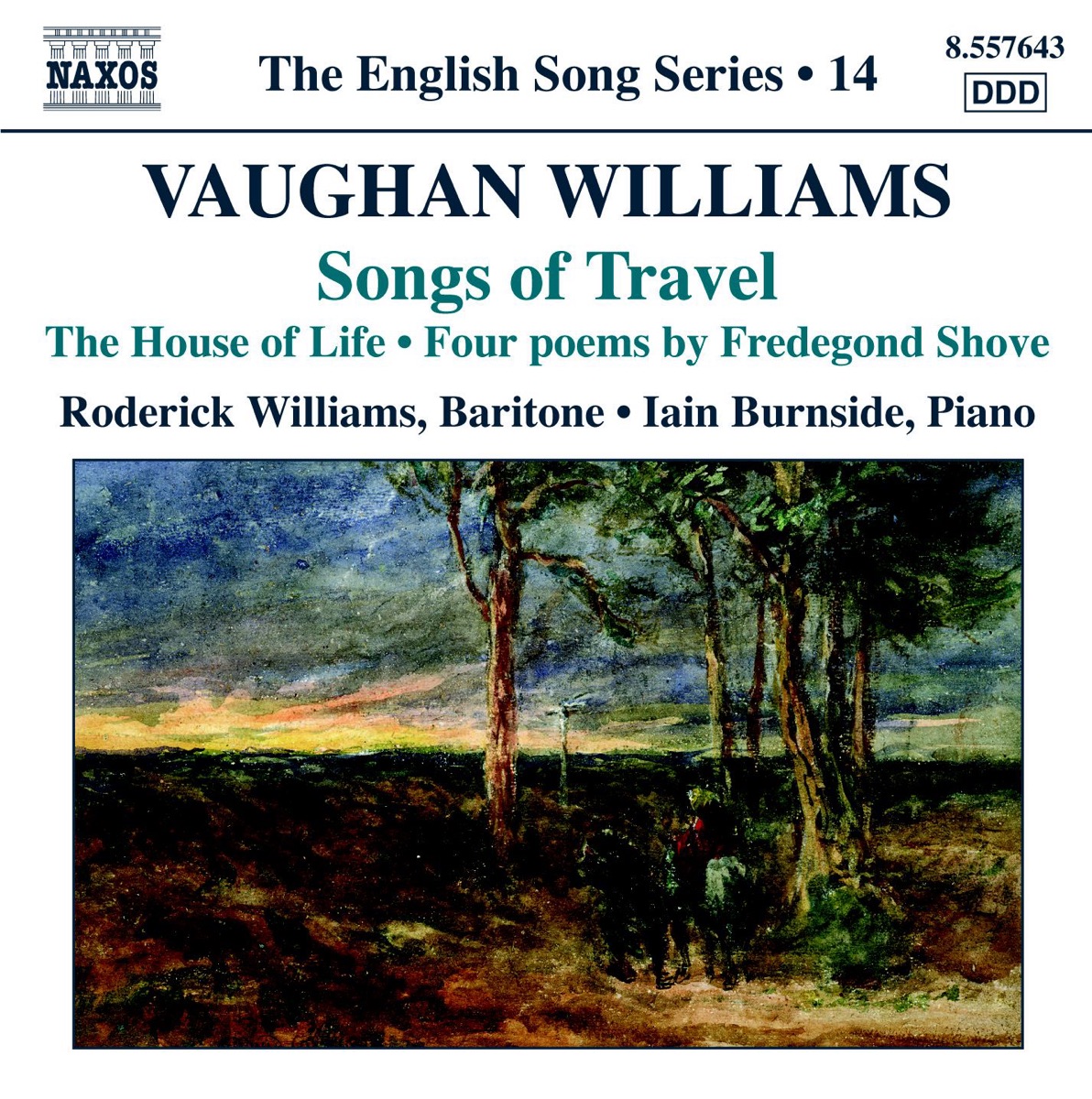 Vaughn Williams: Songs of Travel - The House of Life by Iain Burnside & Roderick Williams album cover