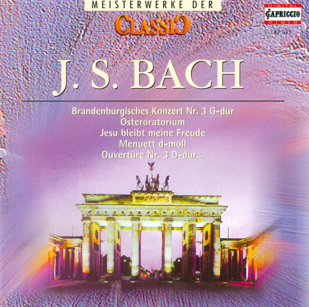 Classic Masterworks - Johann Sebastian Bach by Helmut Winschermann, German Bach Soloists, Christian Altenburger, Franz Just, Frank Berger, Hans-Dieter Weber, Max Pommer, Burkhard Glaetzner, New Bach Collegium Musicum Leipzig, Walter Heinz Bernstein, Eberhard Palm, Ludwig Guttler, Karl-Heinz Passin, Friedrich Kircheis, Bob van Asperen, Paul Meisen, Rainer Kussmaul & Wolfgang Basch Trumpet Ensemble album cover