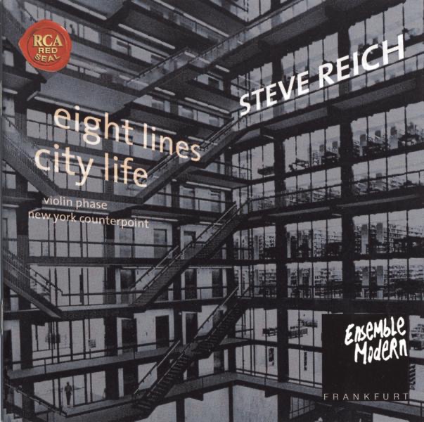 Steve Reich: City Life - 8 Lines by Ensemble Modern album cover