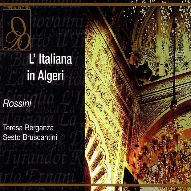 Rossini: L'Italiana In Algeri by Sesto Bruscantini & Teresa Berganza album cover