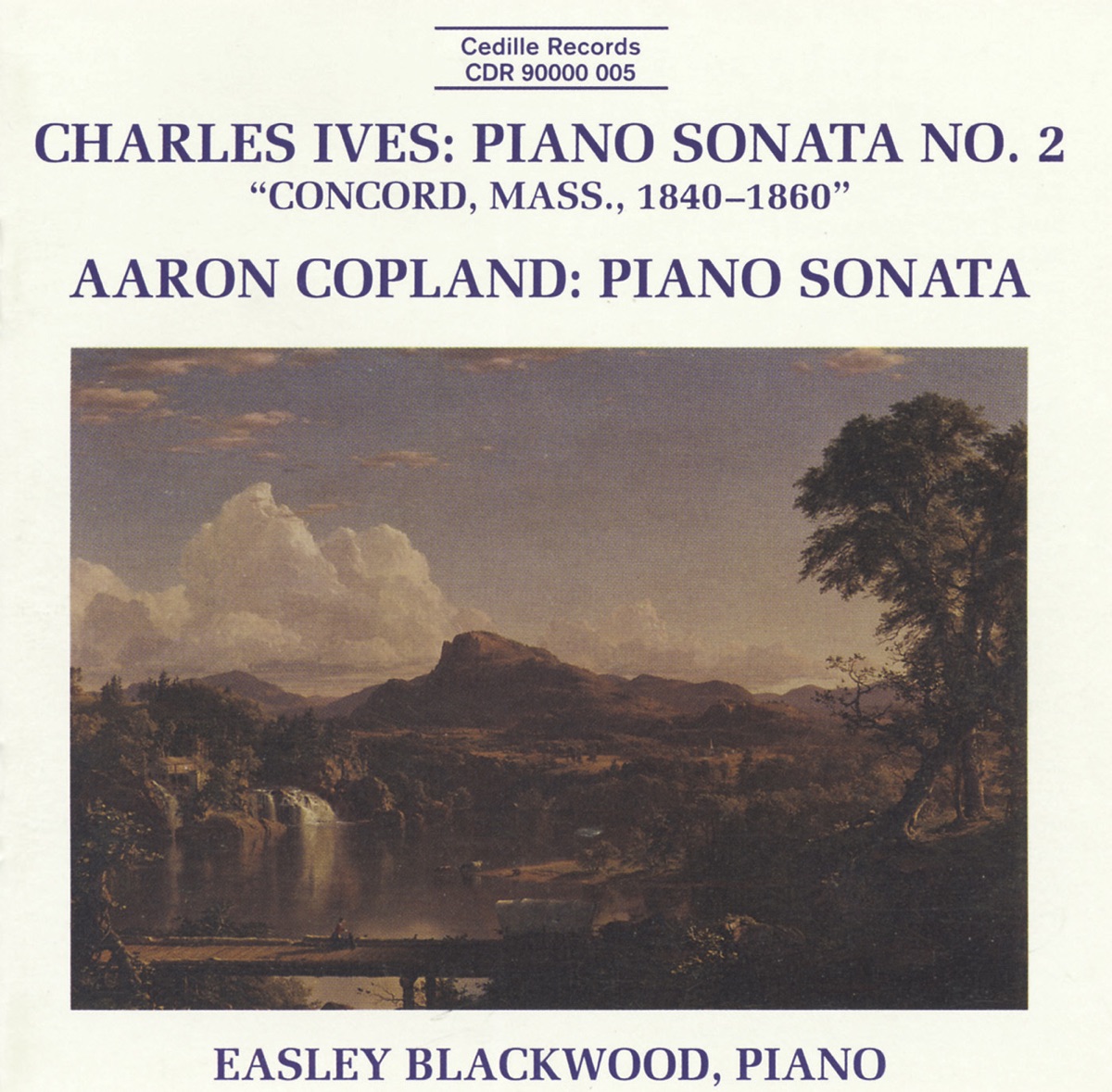 Ives: Piano Sonata No. 2 - Copland: Piano Sonata by Easley Blackwood & Richard Graef album cover