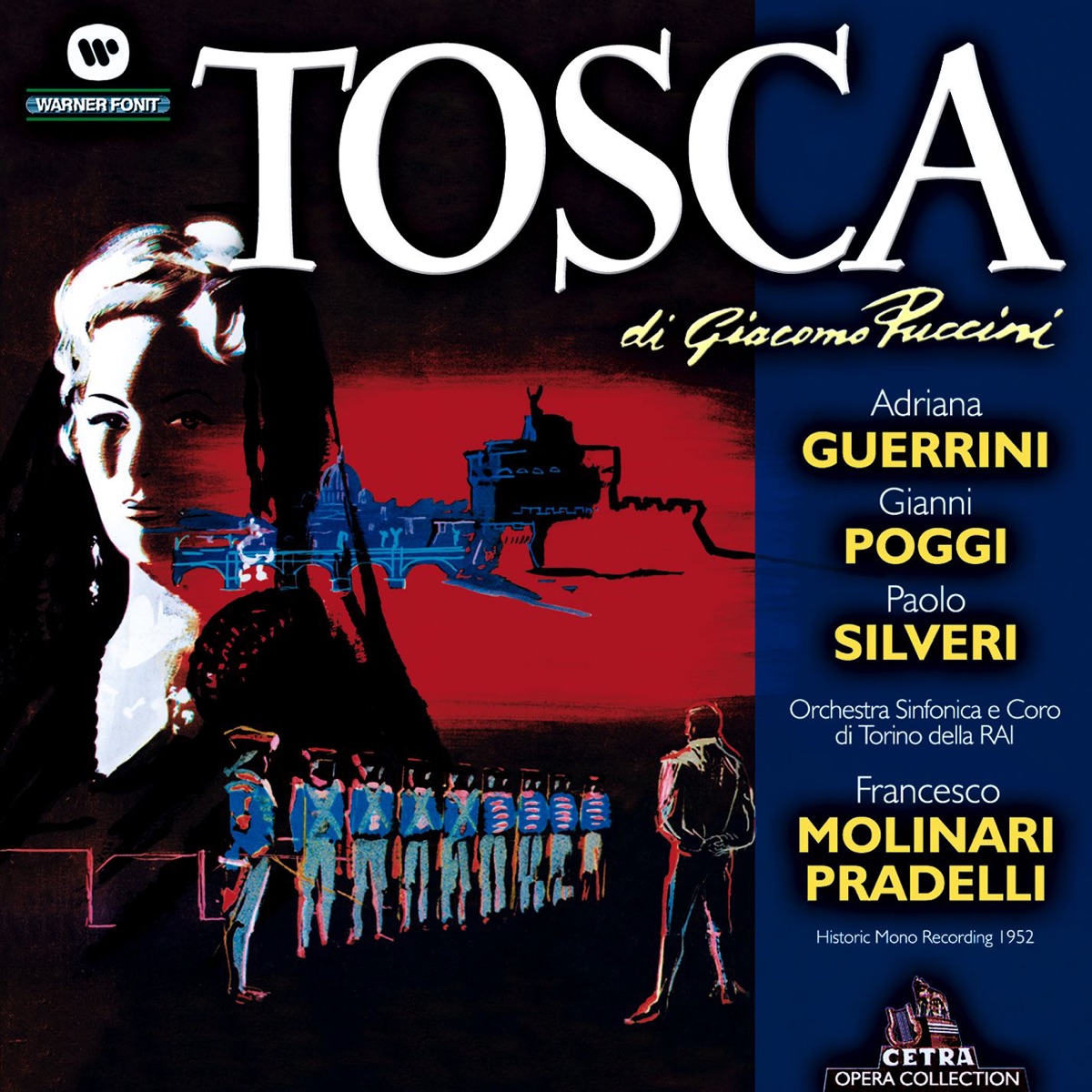 Puccini: Tosca by Adriana Guerrini, Francesco Molinari-Pradelli & Orchestra Sinfonica di Torino della RAI album cover