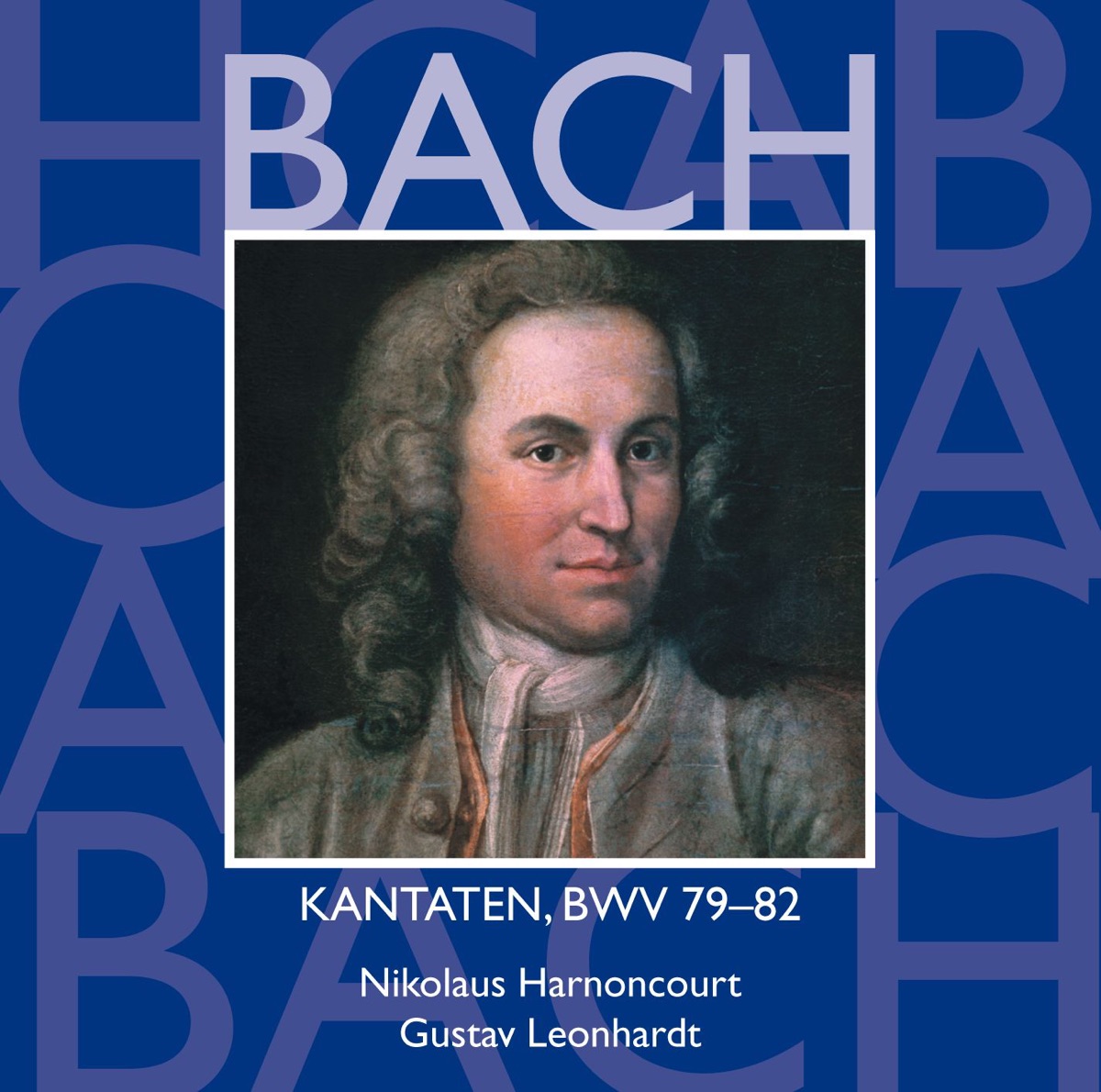 Bach, JS: Sacred Cantatas, BWV Nos. 79 - 82 by Collegium Vocale Gent, Concentus Musicus Wien, Detlef Bratschke, Gerhard Schmidt-Gaden, Gustav Leonhardt, Hanover Boys' Choir, Heinz Hennig, Kurt Equiluz, Leonhardt-Consort, Max van Egmond, Nikolaus Harnoncourt, Philippe Herreweghe, Philippe Huttenlocher, Ruud van der Meer, Tölzer Knabenchor & Wilhelm Wiedl album cover