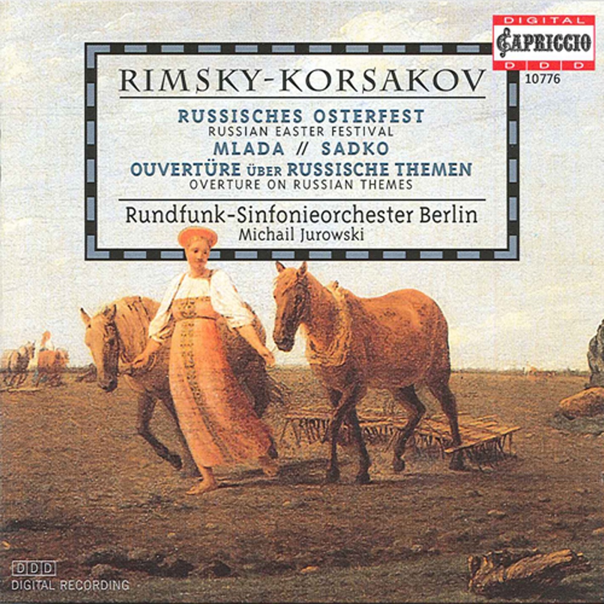 Rimsky-Korsakov, N.A.: Mlada Suite - Overture on 3 Russian Themes - Fantasia on Serbian Themes - Sadko - Russian Easter Festival by Michail Jurowski & Rundfunk-Sinfonieorchester Berlin album cover
