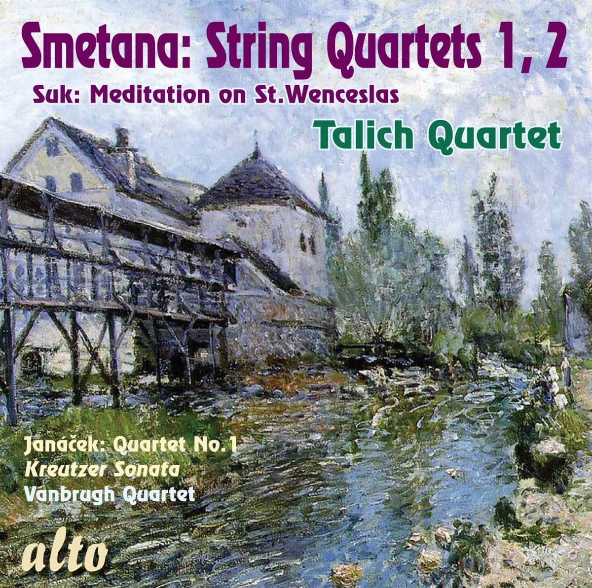 Smetana: String Quartets 1, 2 by Talich Quartet album cover