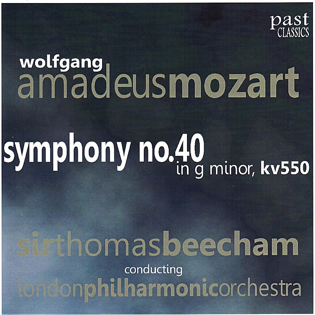 Mozart: Symphony No. 40 by London Philharmonic Orchestra & Sir Thomas Beecham album cover