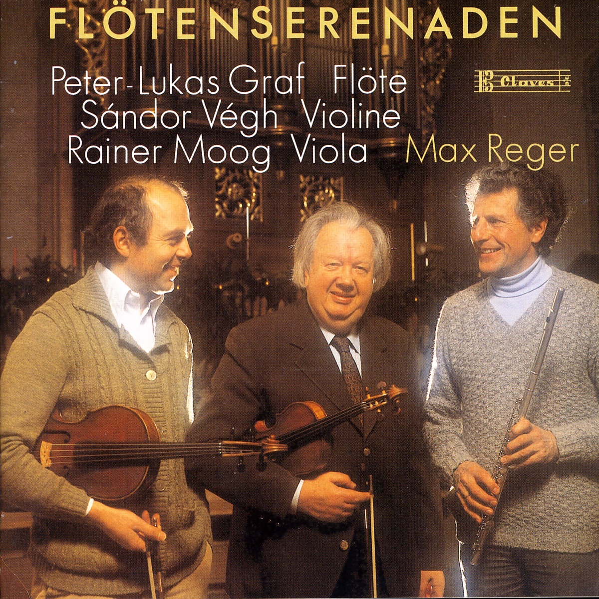 Reger: The Two Serenades for Flute by Peter-Lukas Graf, Sándor Végh & Rainer Moog album cover