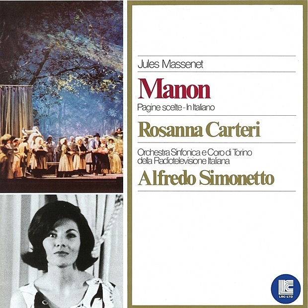 Massenet: Manon (Highlights) by Rosanna Carteri, Orchestra of Turin, Alfredo Simonetto, Chorus of Turin & Nicola Filacuridi album cover