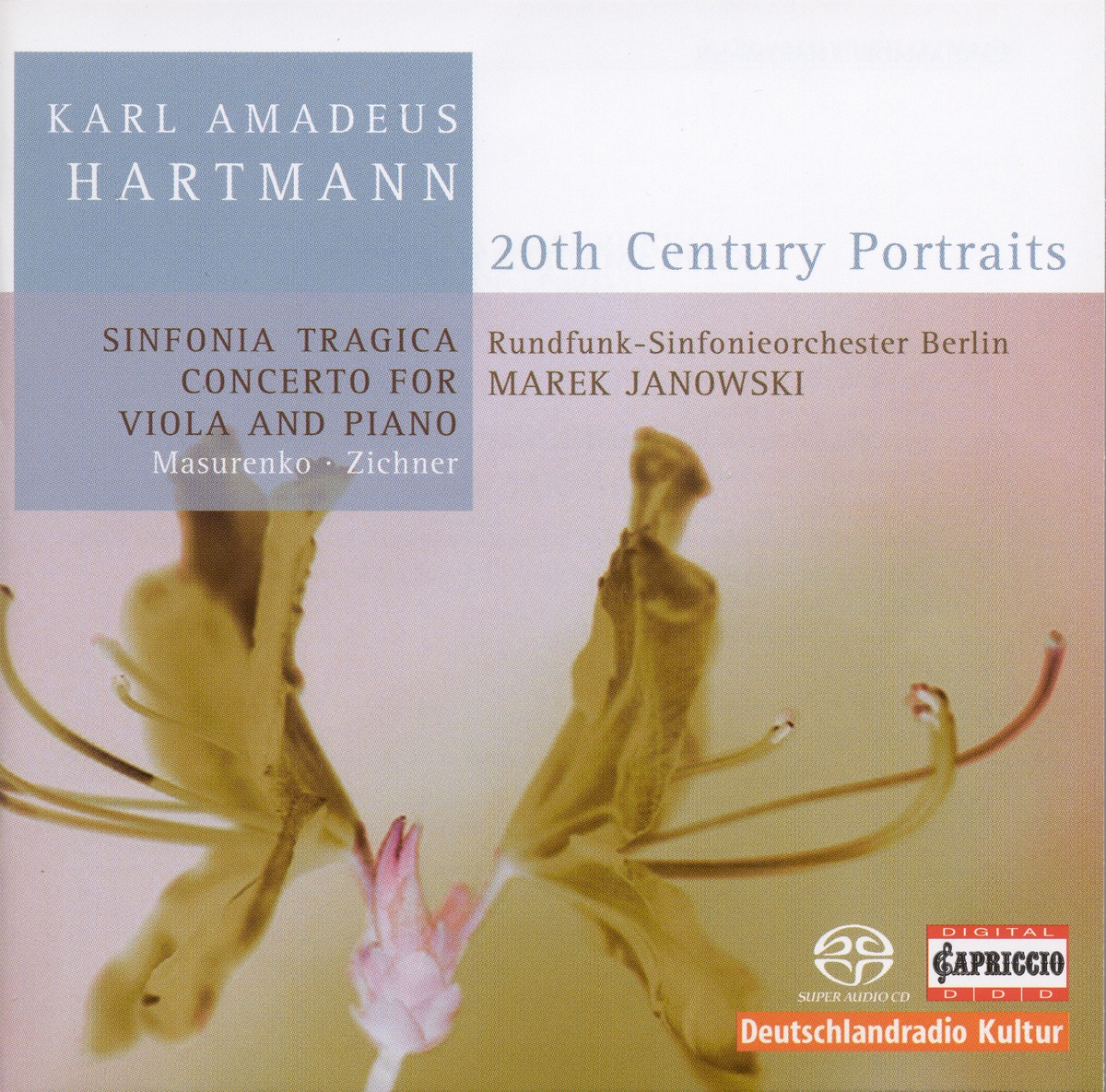 Hartmann: Sinfonia Tragica & Concerto for Viola and Piano by Rundfunk-Sinfonieorchester Berlin, Marek Janowski & Tatjana Masurenko album cover