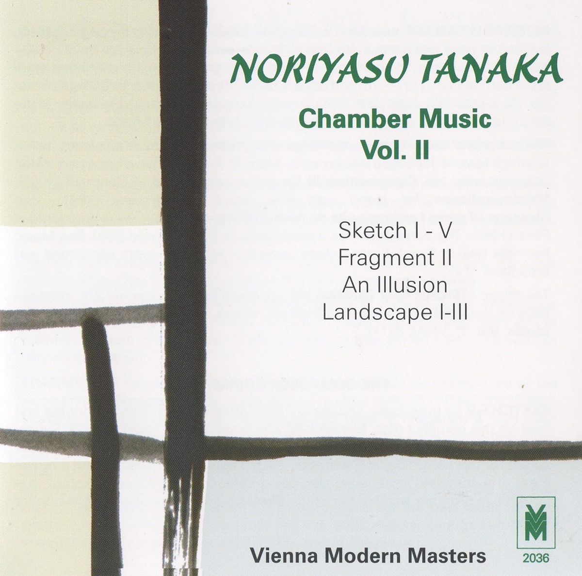 Tanaka: Chamber Music, Vol. 2 by David Riniker, Andras Adorjan, Gen Matsuyama, Deborah Marshall, Frank Stadler & Han-An Liu album cover
