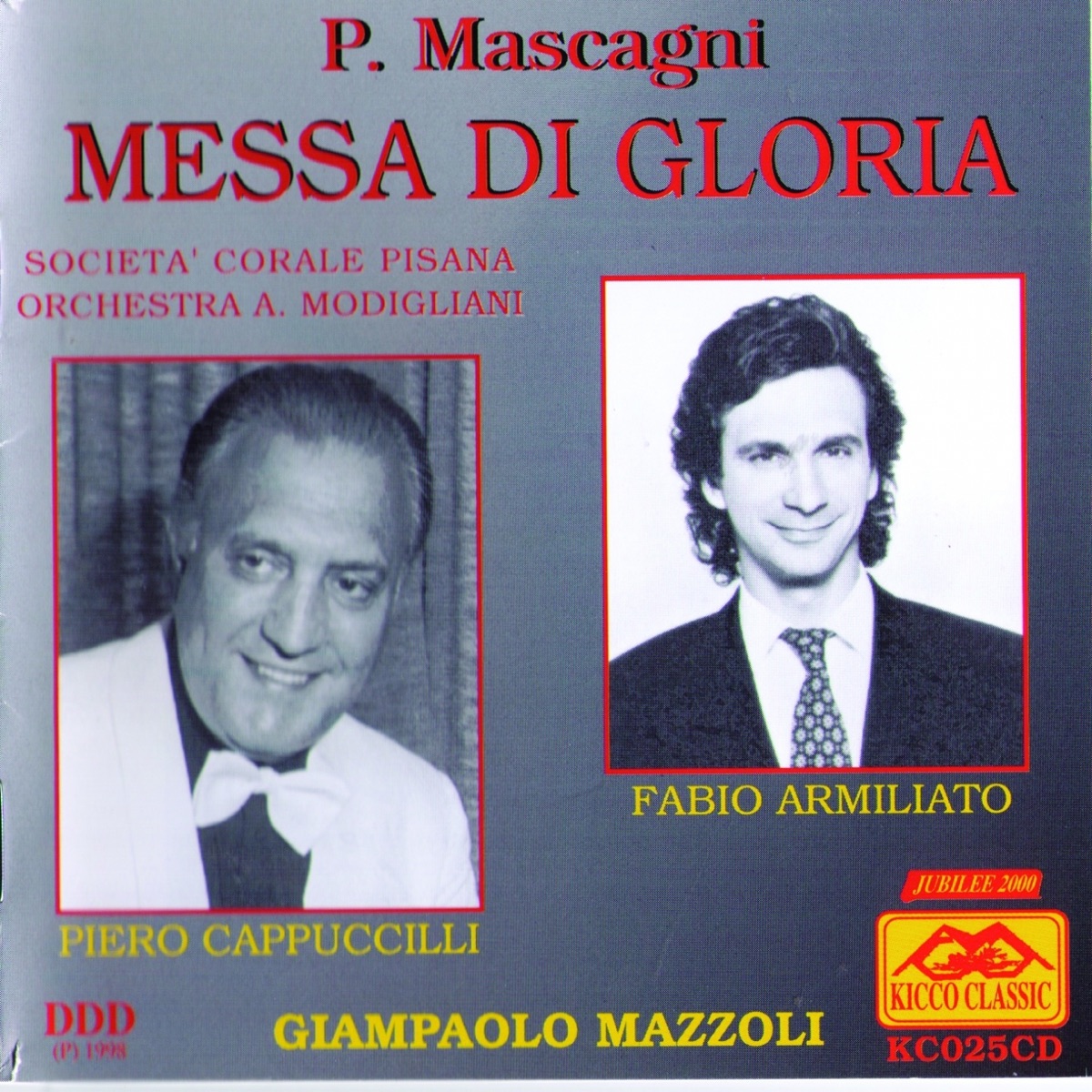 Messa di Gloria by Fabio Armiliato & Piero Cappuccilli album cover