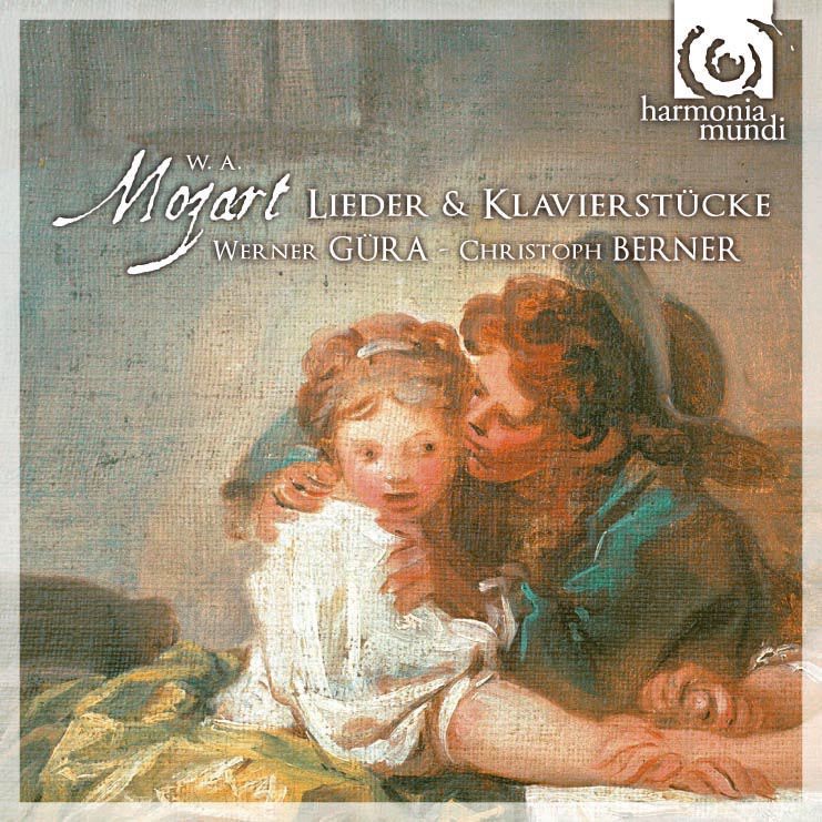 Mozart: Lieder & Klavierstücke by Werner Güra & Christoph Berner album cover
