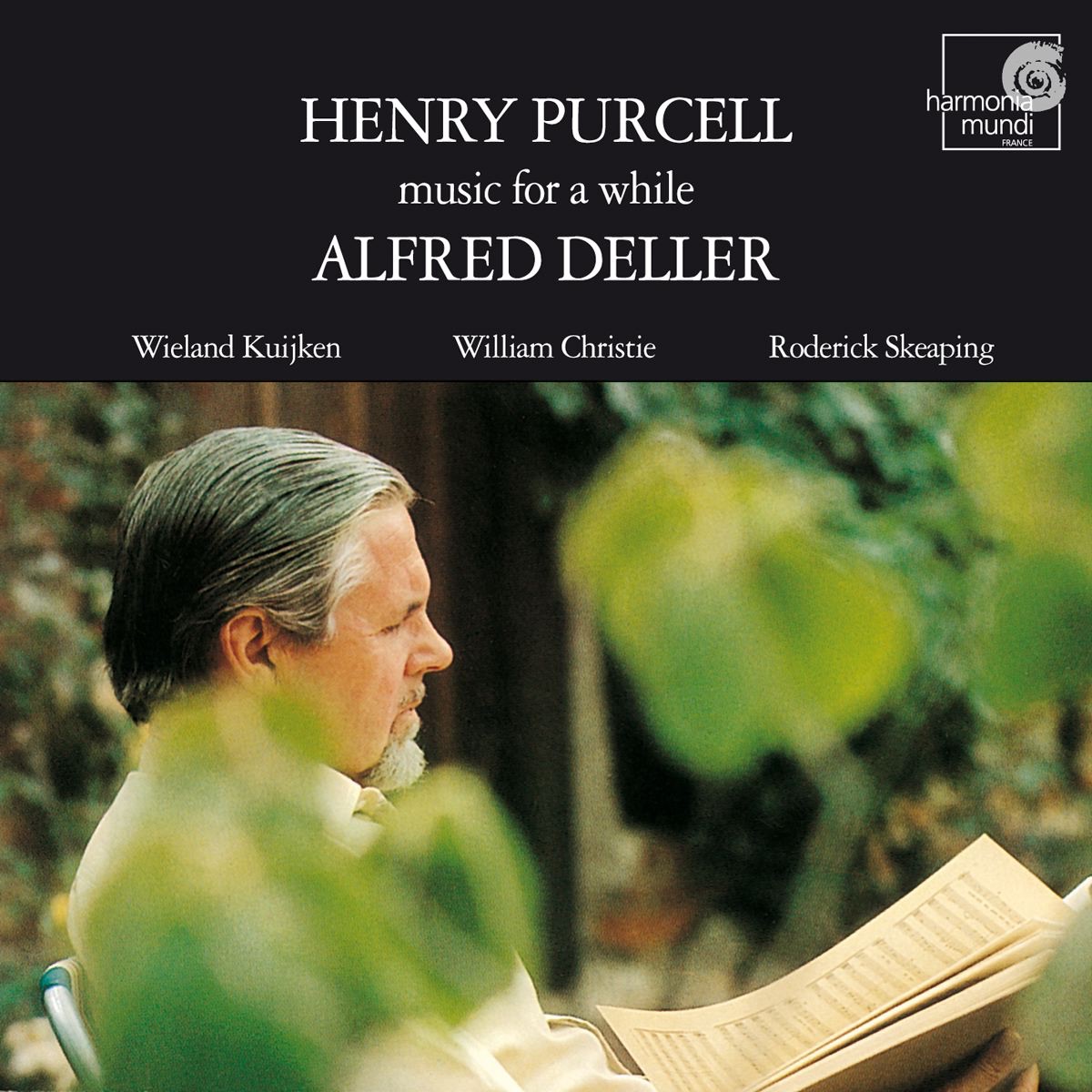 Purcell: Music for a While by Alfred Deller, Jane Ryan, Robert Elliott, Roderick Skeaping, Wieland Kuijken & William Christie album cover