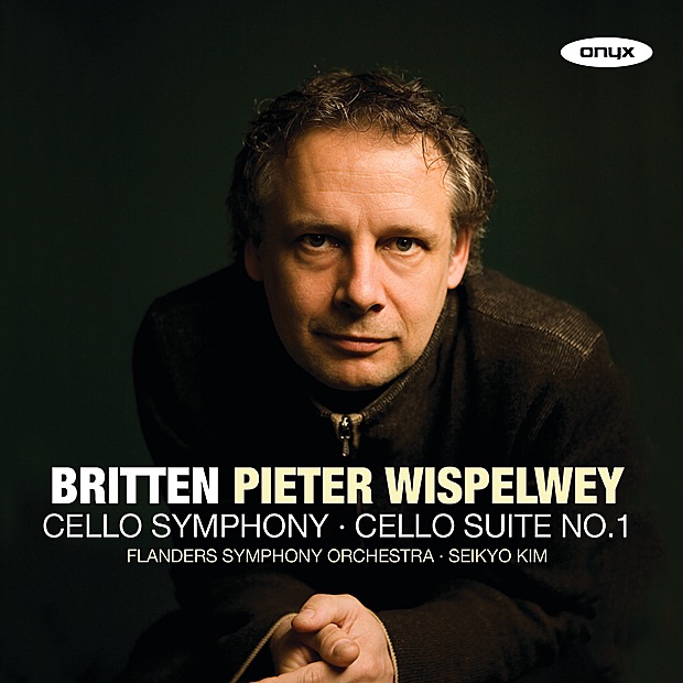 Britten: Cello Symphony, Cello Suite No. 1 by Pieter Wispelwey, Flanders Symphony Orchestra & Seikyo Kim album cover