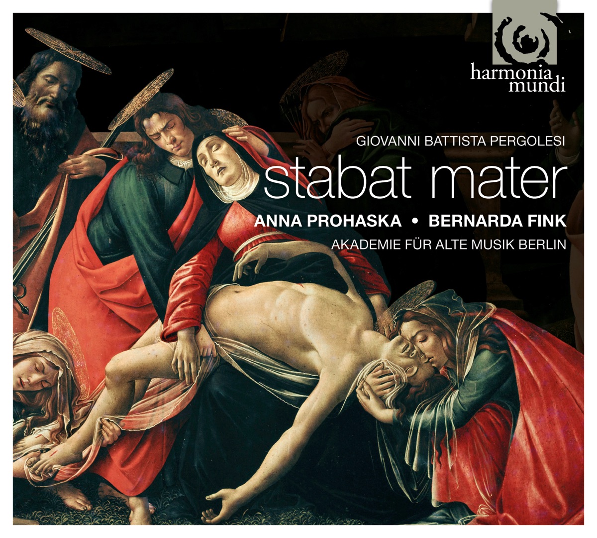 Pergolesi: Stabat Mater by Akademie für Alte Musik Berlin, Anna Prohaska & Bernarda Fink album cover