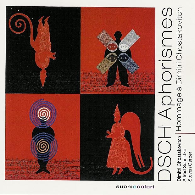 DSCH Aphorismes - Hommage À Dimitri Chostakovitch by Alexandre Brussilovsky, Nathanaelle Marie, Francoise Renard, Pascal Godart, Amaury Wallez, Dominique Probst & Ensemble Ricercata de Paris album cover
