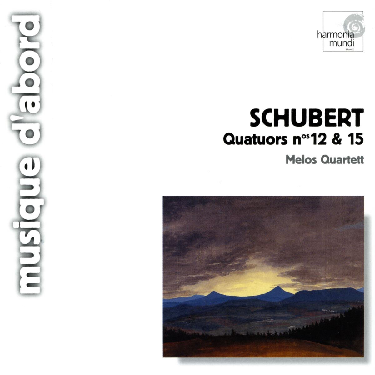 Schubert: String Quartets Nos. 12 & 15 by Melos Quartett album cover