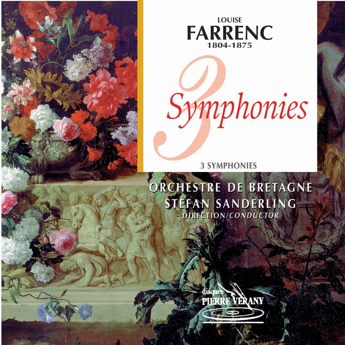 Farrenc : Les 3 symphonies by Orchestre National de Bretagne & Stefan Sanderling album cover