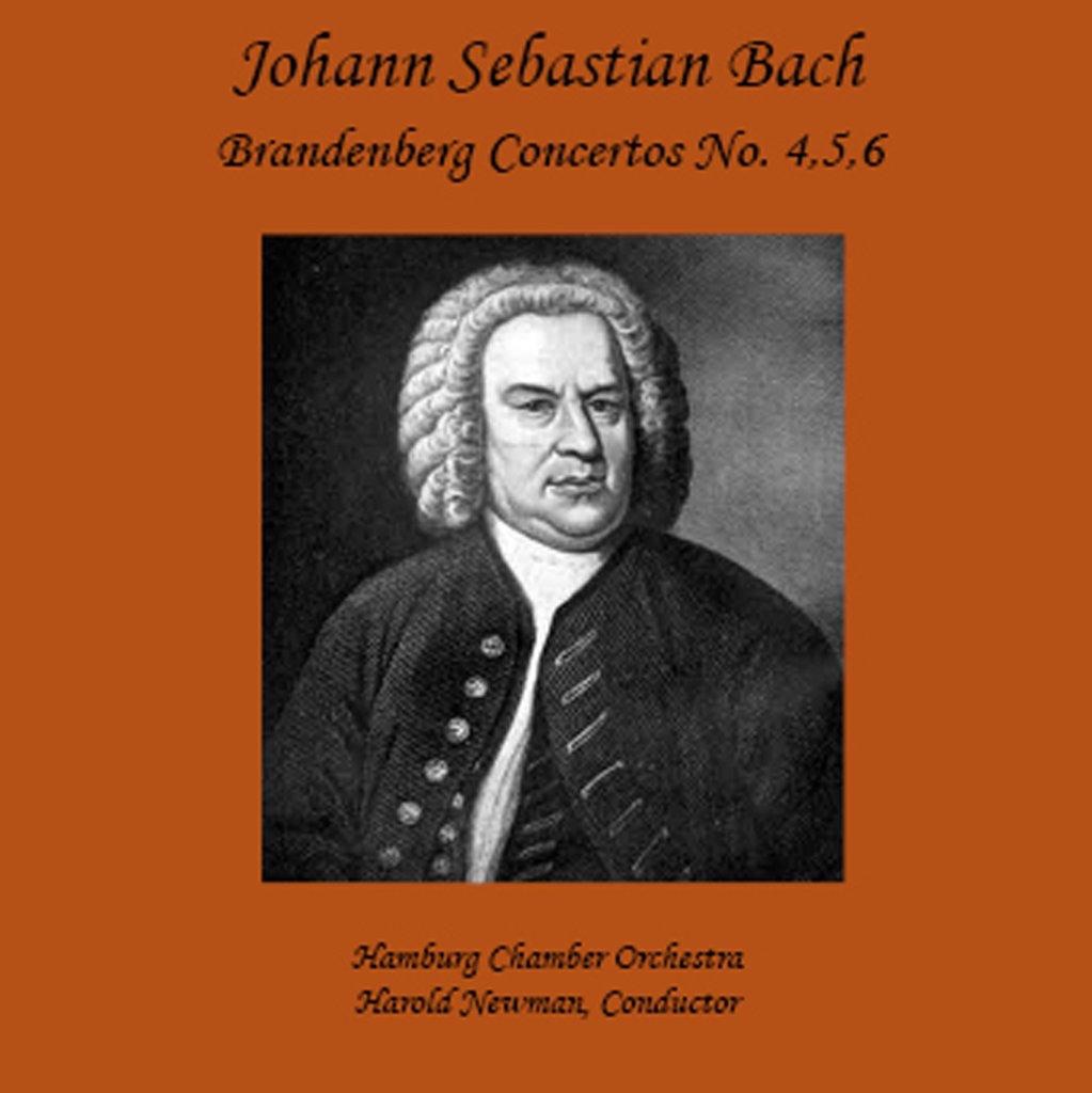 Johann Sebastian Bach: Brandenburg Concertos (No. 4, 5 & 6) by Hamburg Chamber Orchestra album cover