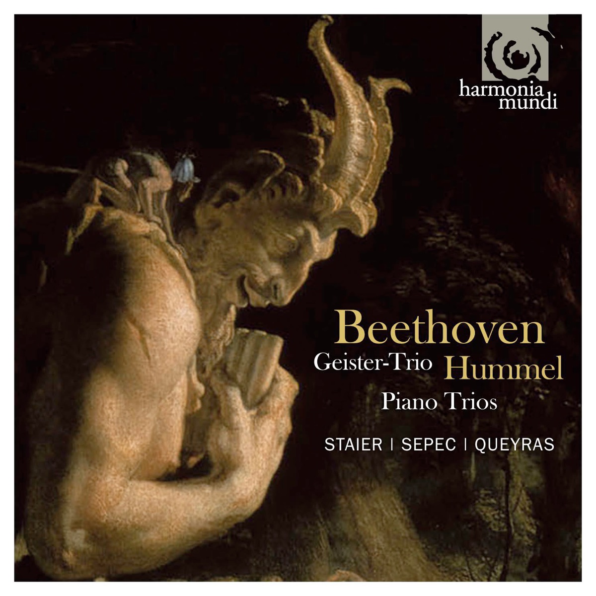Beethoven & Hummel: Piano Trios by Andreas Staier, Daniel Sepec & Jean-Guihen Queyras album cover