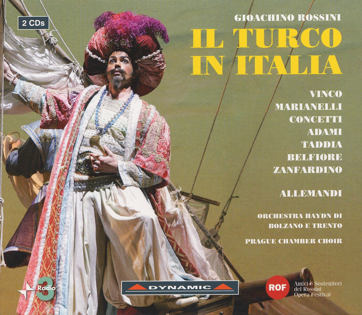 Rossini: Il Turco In Italia by Marco Vinco, Daniele Zanfardino, Prague Chamber Chorus, Antonello Allemandi & Bolzano-Trento Haydn Orchestra album cover
