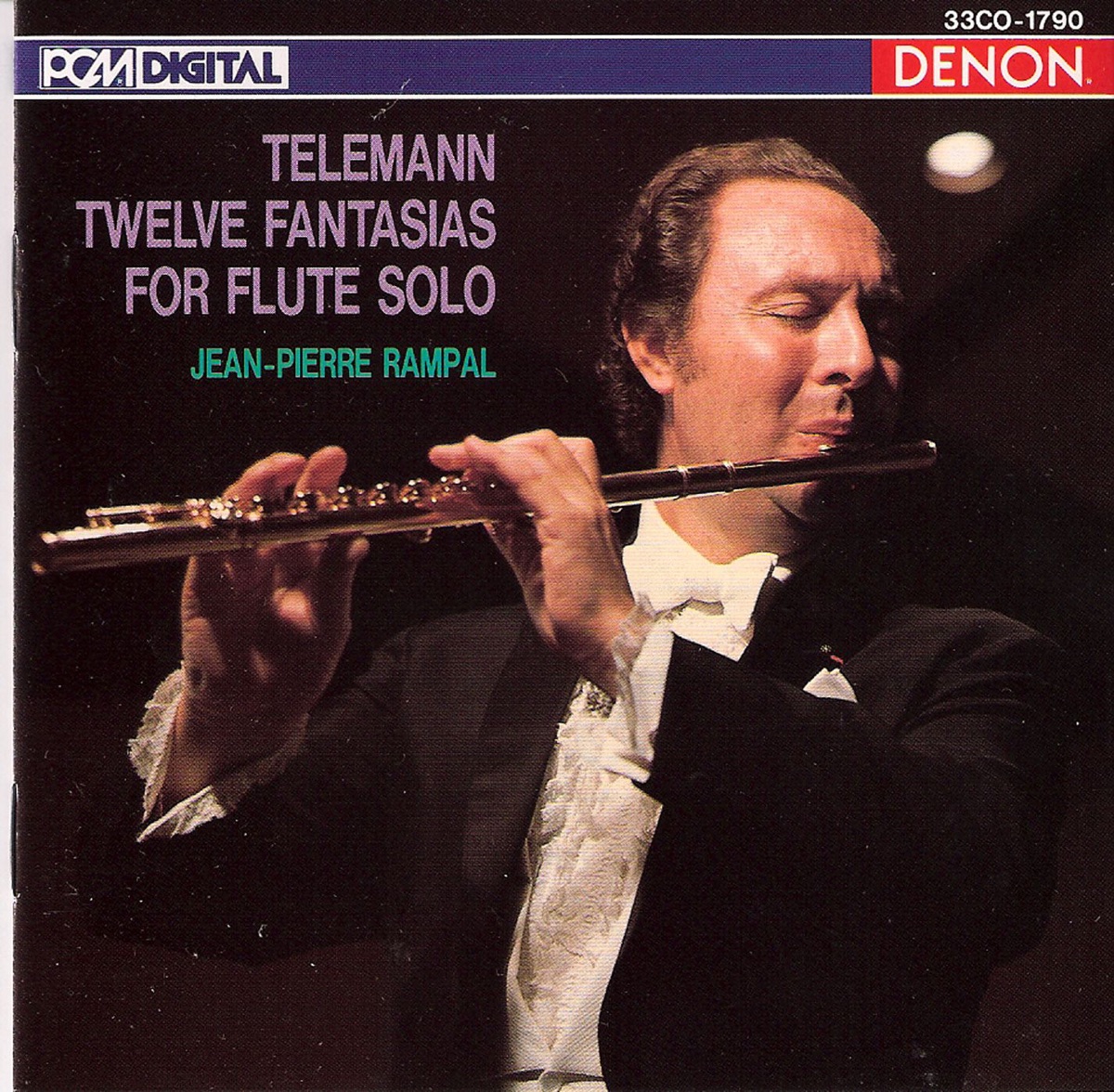 Telemann: Twelve Fantasias for Flute Solo by Jean-Pierre Rampal album cover
