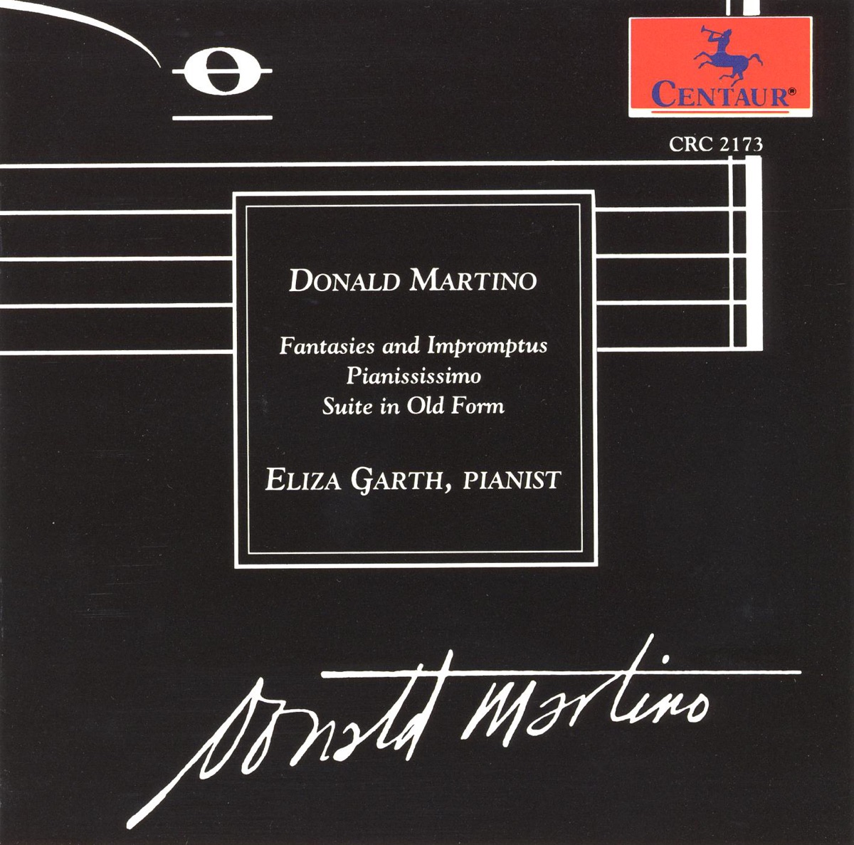 Martino, D.: Solo Piano Music by Eliza Garth album cover