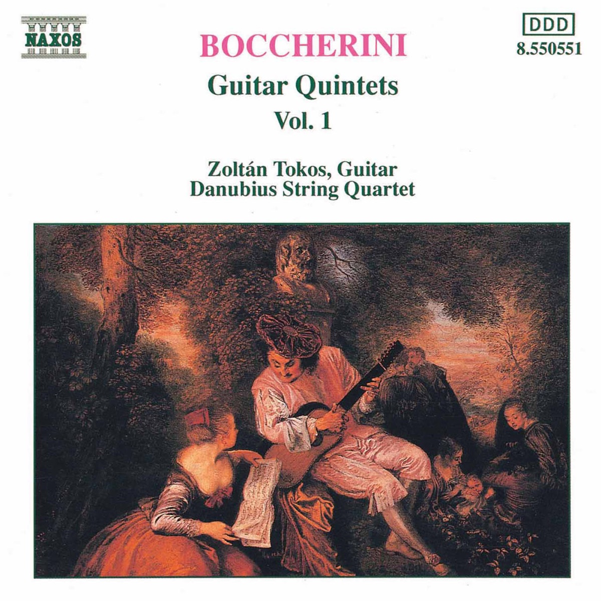 Boccherini: Guitar Quintets, Vol. 1 by Danubius Quartet & Zoltan Tokos album cover
